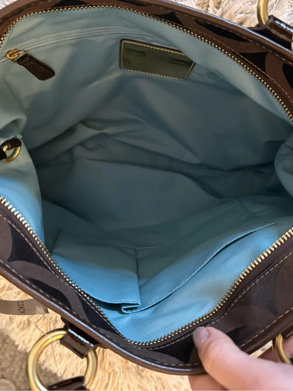 NWT Coach Signature Chocolate Madison Julianne Tote Bag